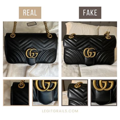 fake gucci marmont vs real|gucci marmont bag vs real.